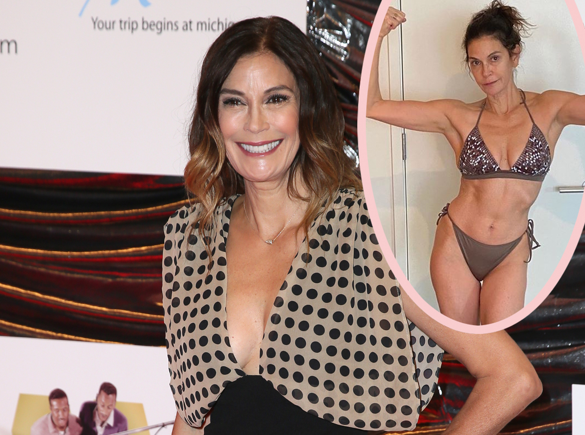 Teri Hatcher Shows Off RIPPED Bikini Bod After 8 Week Fitness Challenge! 