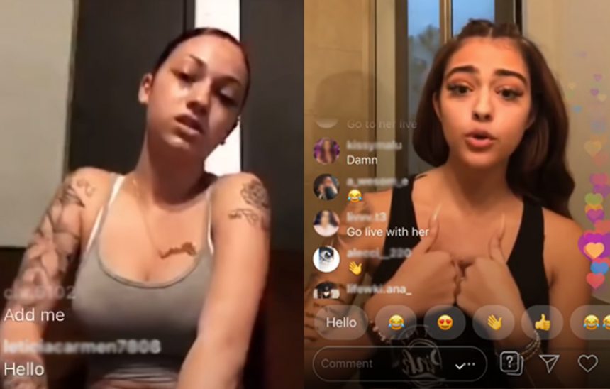 Live bhad bhabie where does Fans react