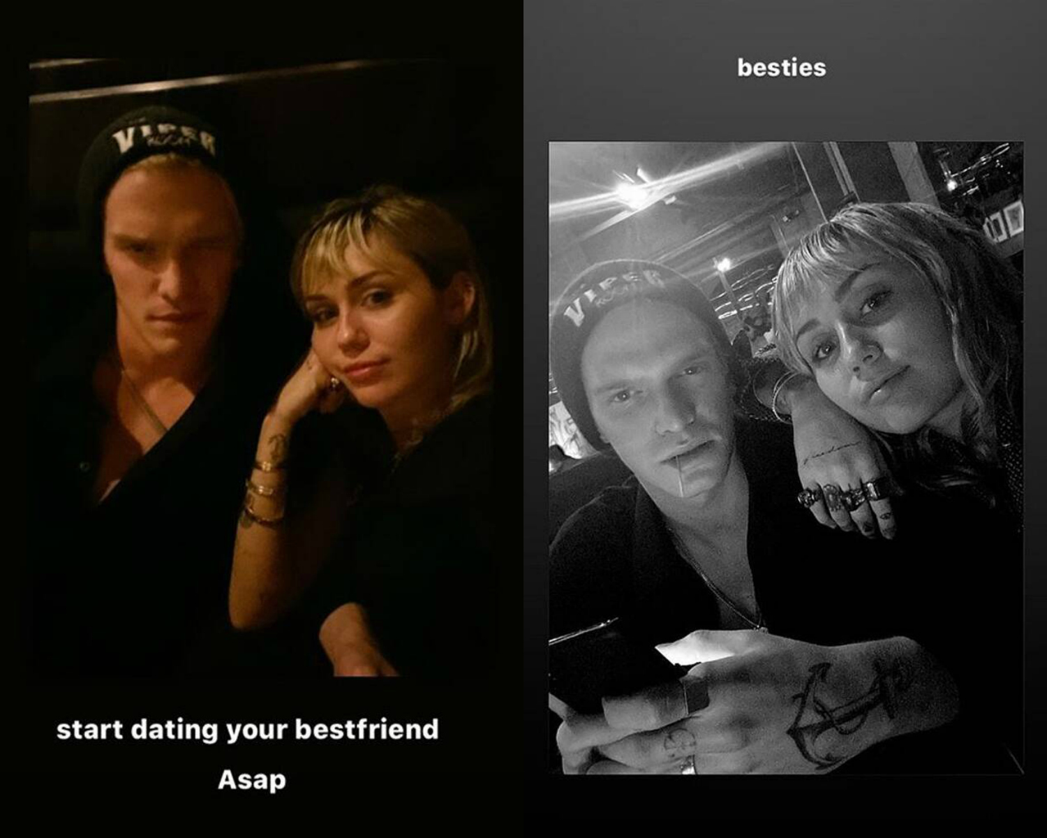 cody simpson miley cyrus date night christmas