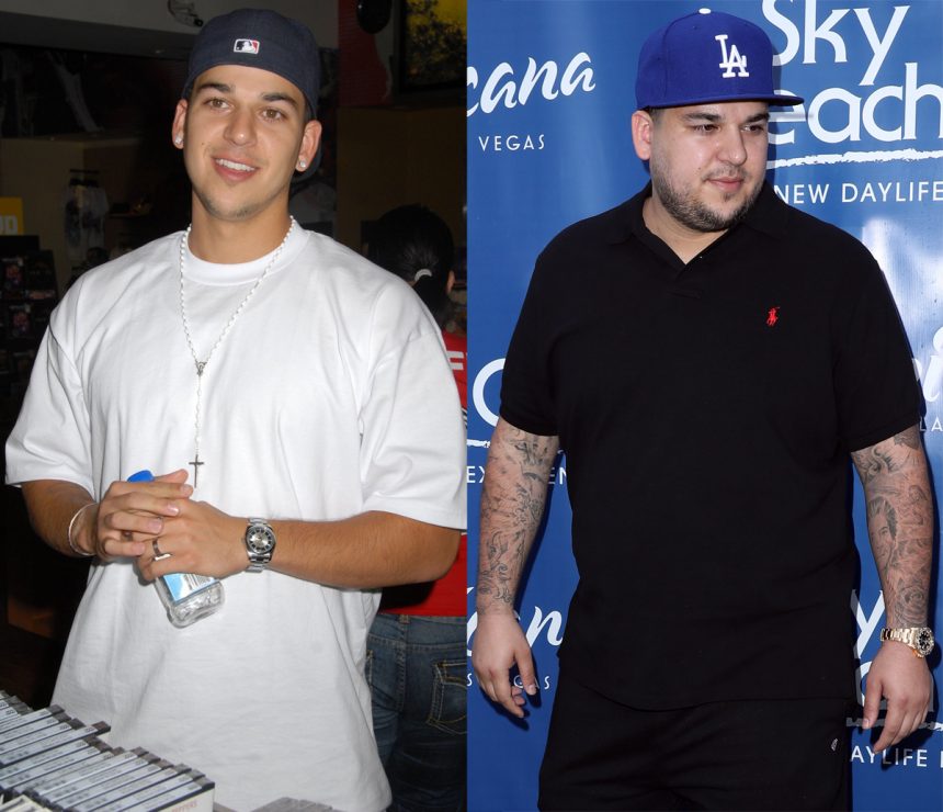 Rob Kardashian decade challenge