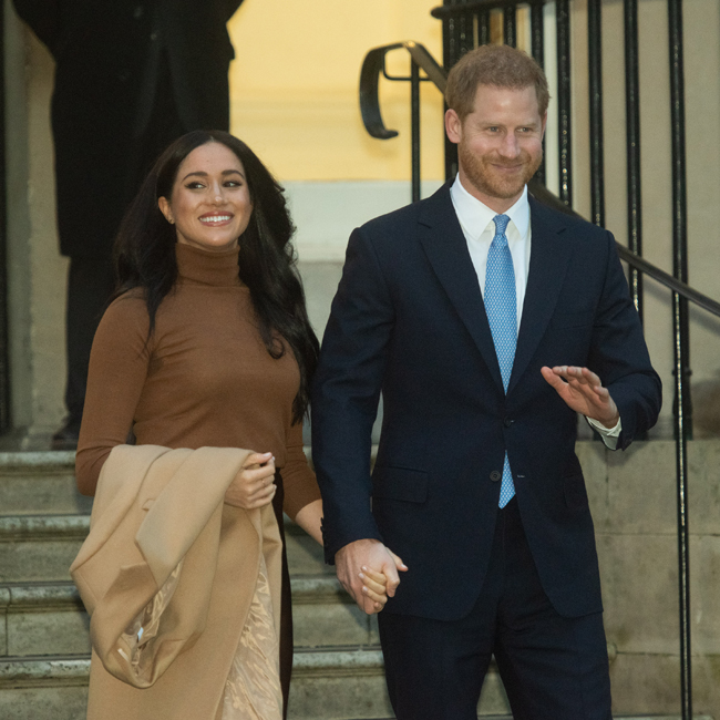 Meghan Markle and Prince Harry visiting the Canada House in London