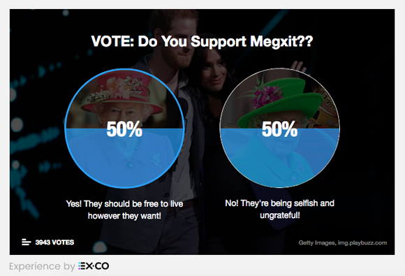 Perez Hilton Megxit Poll