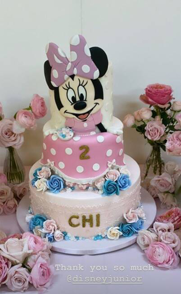 Chicago West birthday highlights Minnie Mouse cake