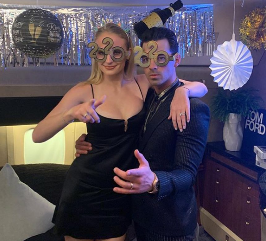 Joe Jonas Sophie Turner New Year's Eve