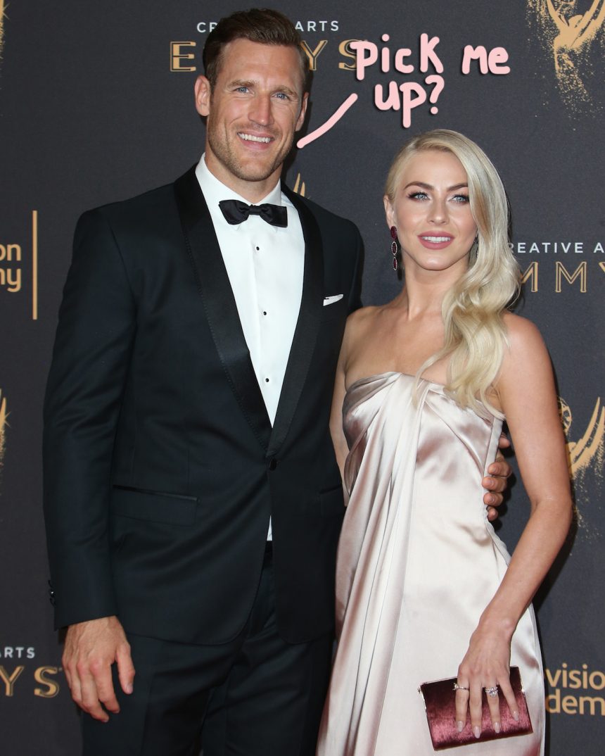 A STILL Ringless Julianne Hough Embraces Husband At Airport Amid Split ...