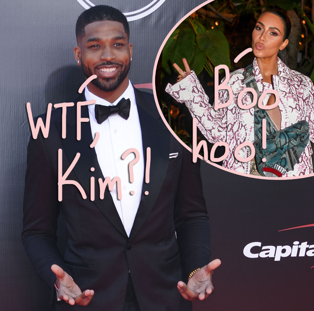 Kim Kardashian Tristan Thompson NBA game video