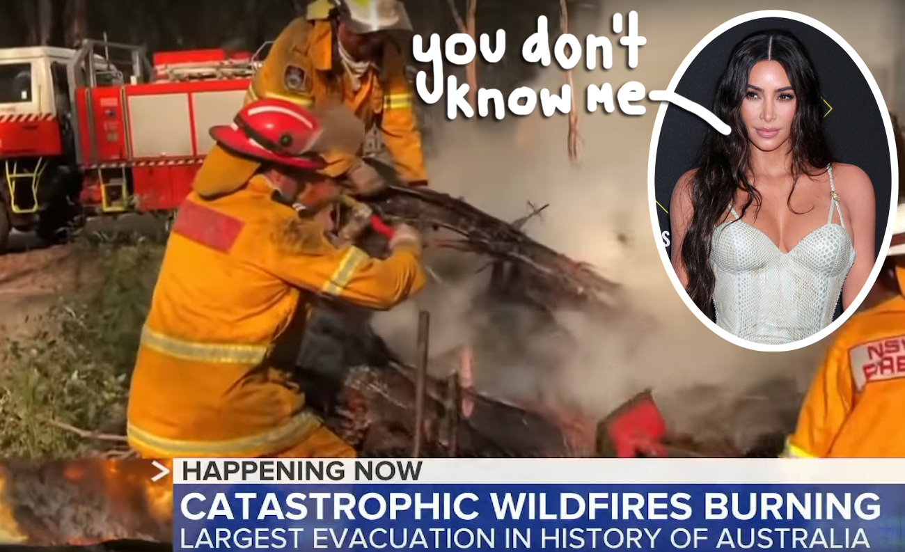 kim kardashian wildfires australia