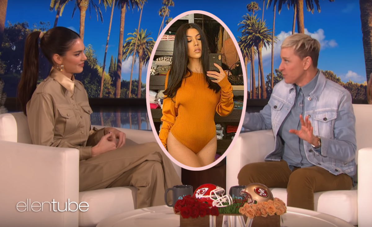 kendall jenner defends kourtney kardashian on ellen show