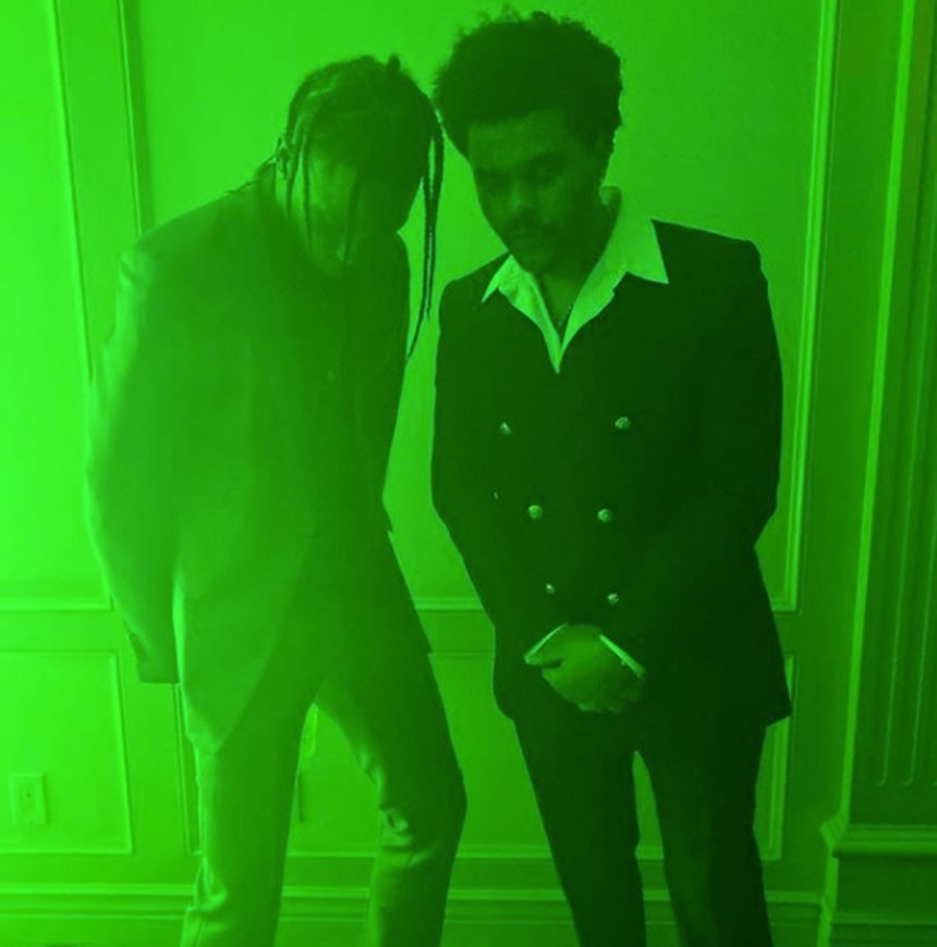 Travis Scott The Weeknd New year's eve