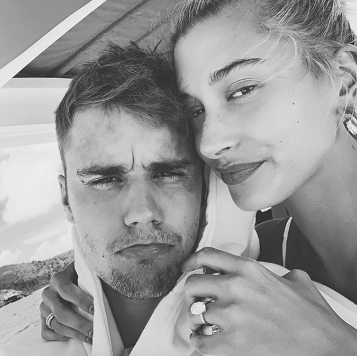 Hailey Bieber and Justin Bieber on vacation