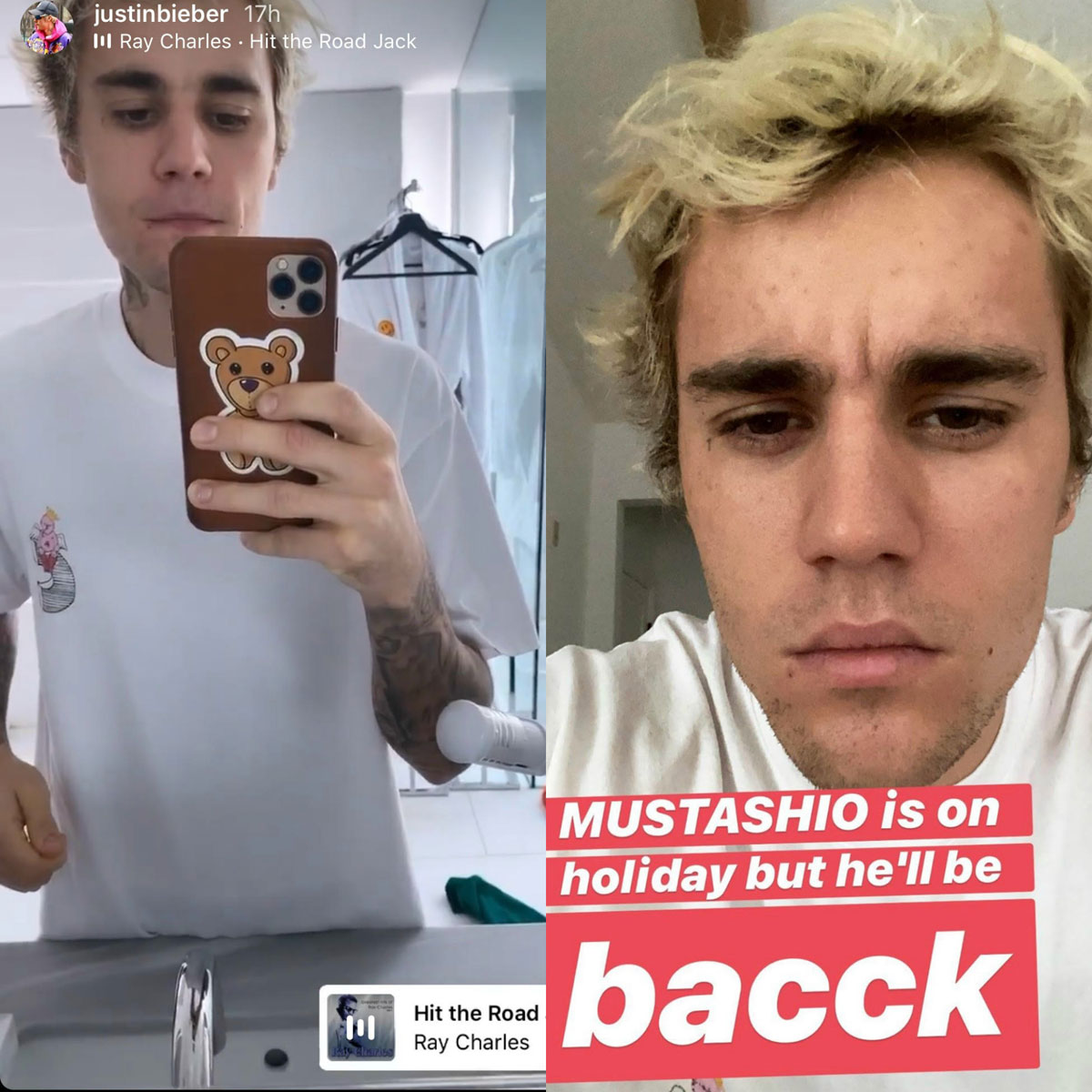 Justin Bieber Shaves His Mustache While Traveling in Italy: Photo