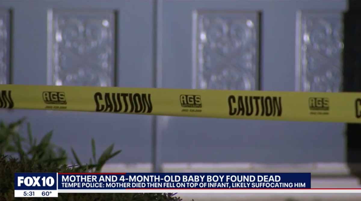Mother has heart attack and kills infant son by suffocation