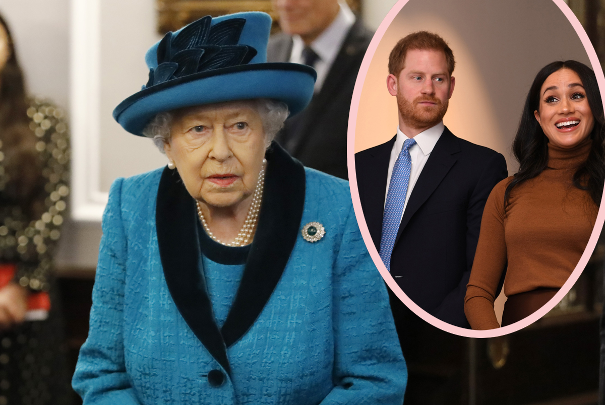 Queen Elizabeth Prince Harry Meghan Markle Royal Megxit Over