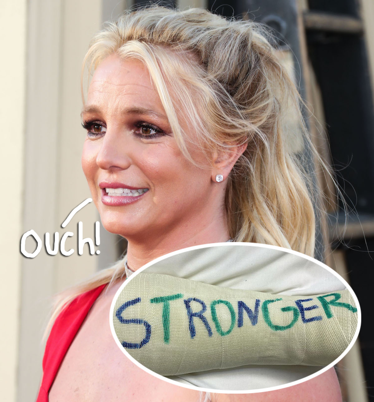 britney spears breaks foot in dancing accident