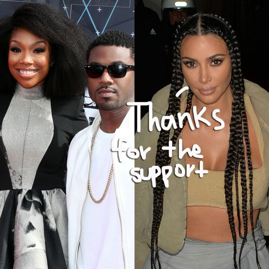 Ray J And Sis Brandy Defend Kim Kardashians Decision To Keep Rocking