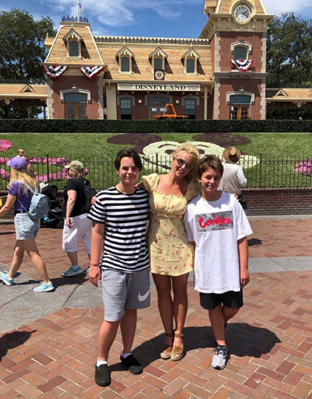 Britney Spears and her sons Sean and Jayden