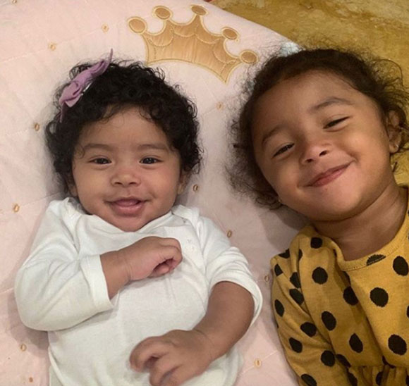 Capri and Bianka Bryant enjoying some sister time together