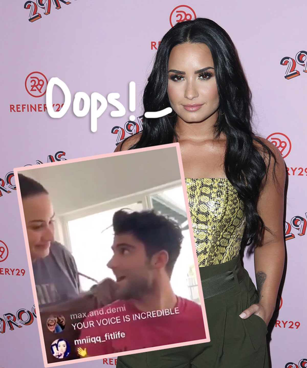Demi Lovato crashes Max Ehrich Instagram