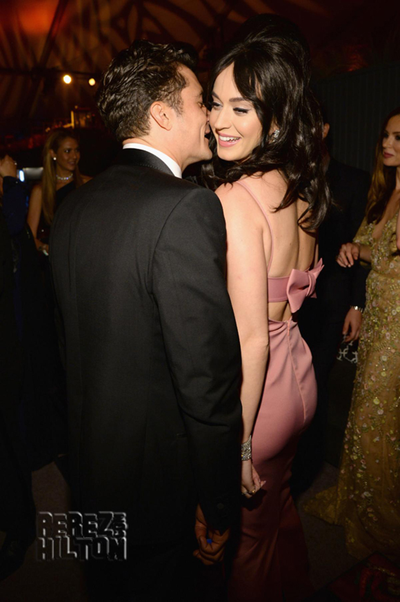 Katy Perry Orlando Bloom flirting Golden Globes