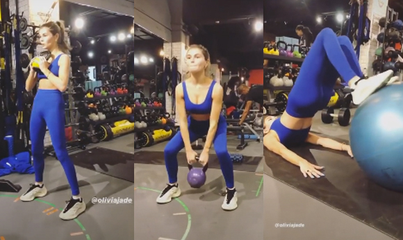 Olivia Jade workout video