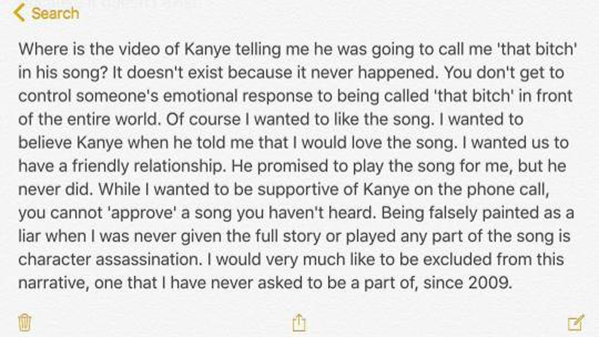 Taylor Swift responds to initial video