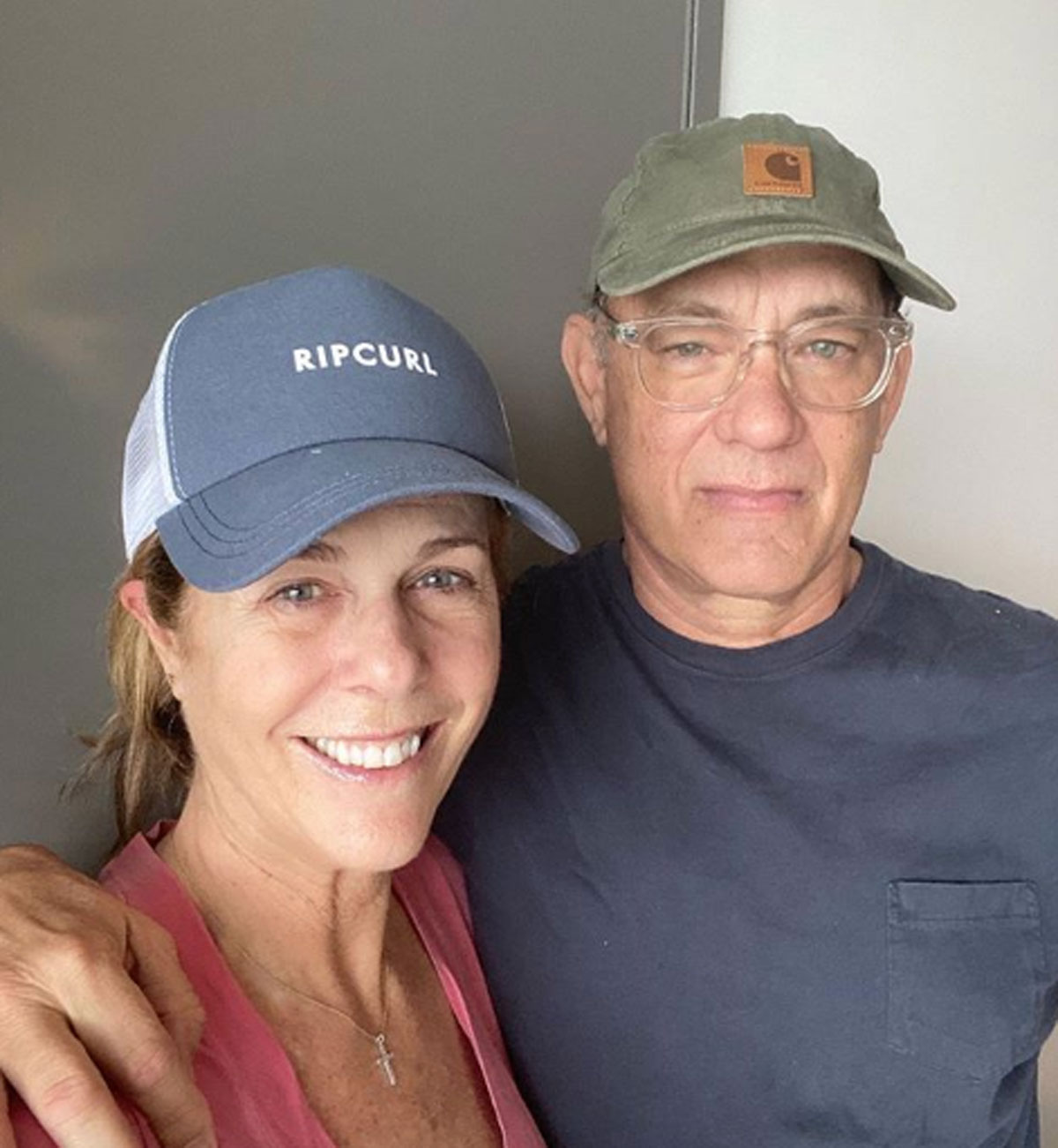 Tom Hanks and Rita Wilson share a coronavirus update