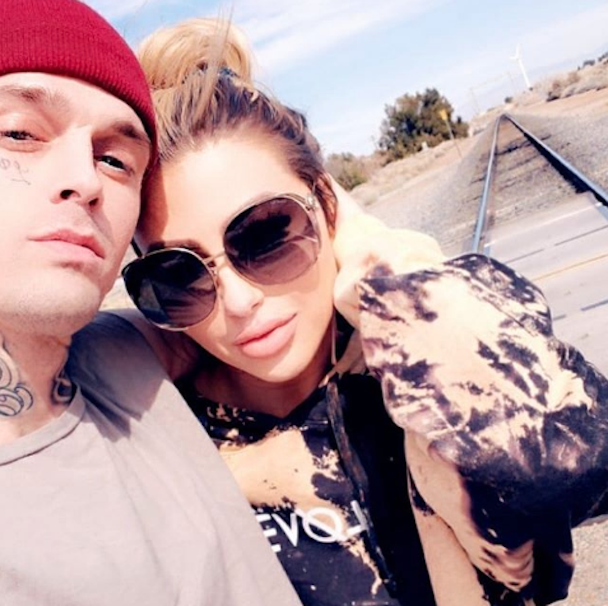 Aaron Carter & Melanie Martin.