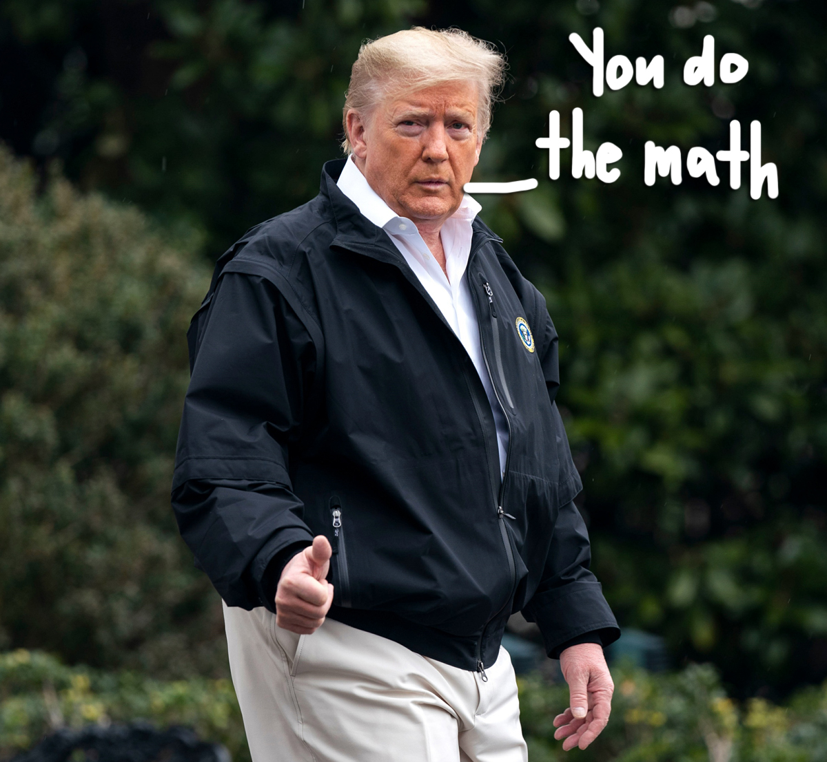 Donald Trump shares coronavirus stats