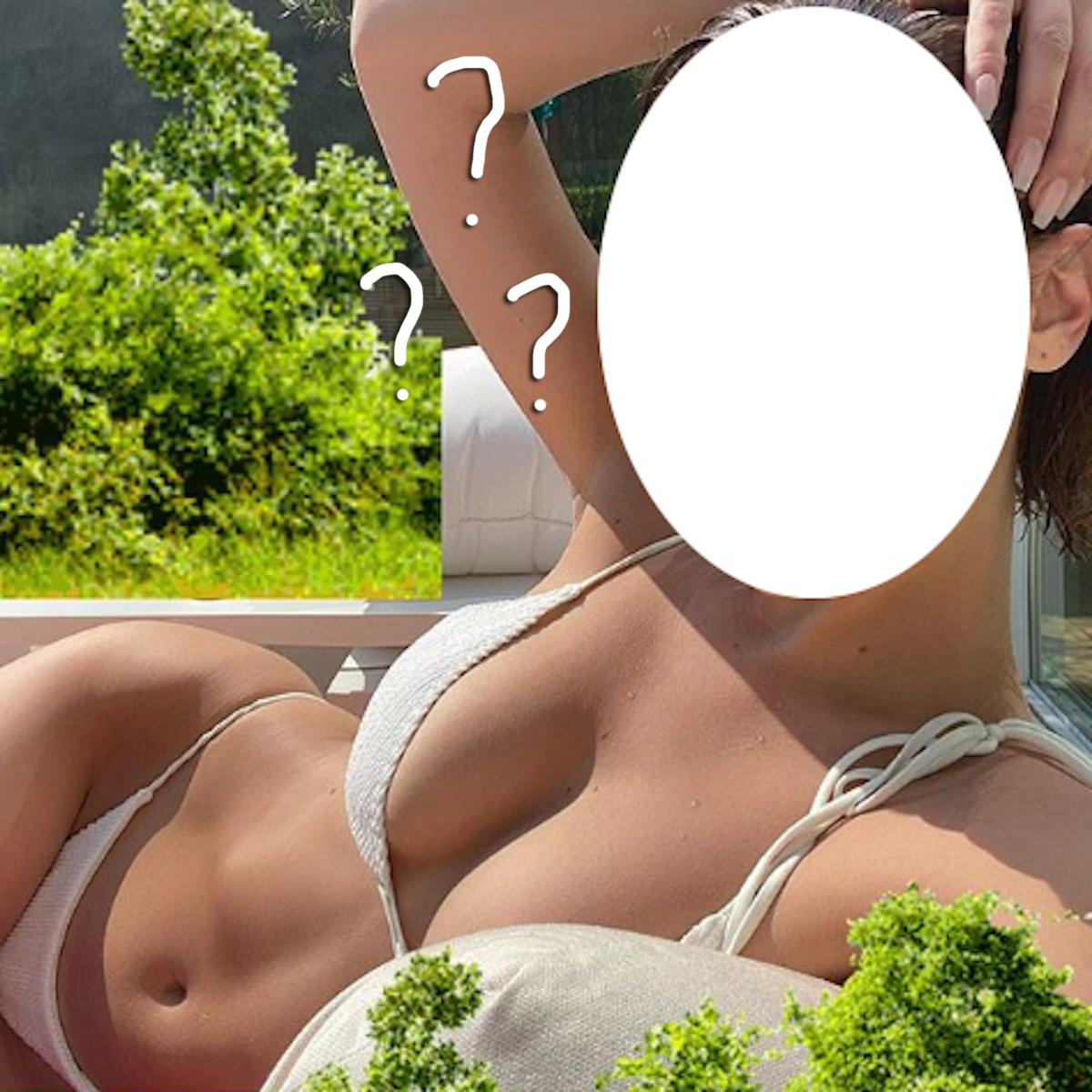 guess the celebrity in a bikini in the sunshine