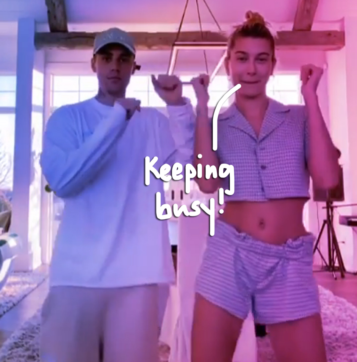 Justin and Hailey Bieber are quarantining in style