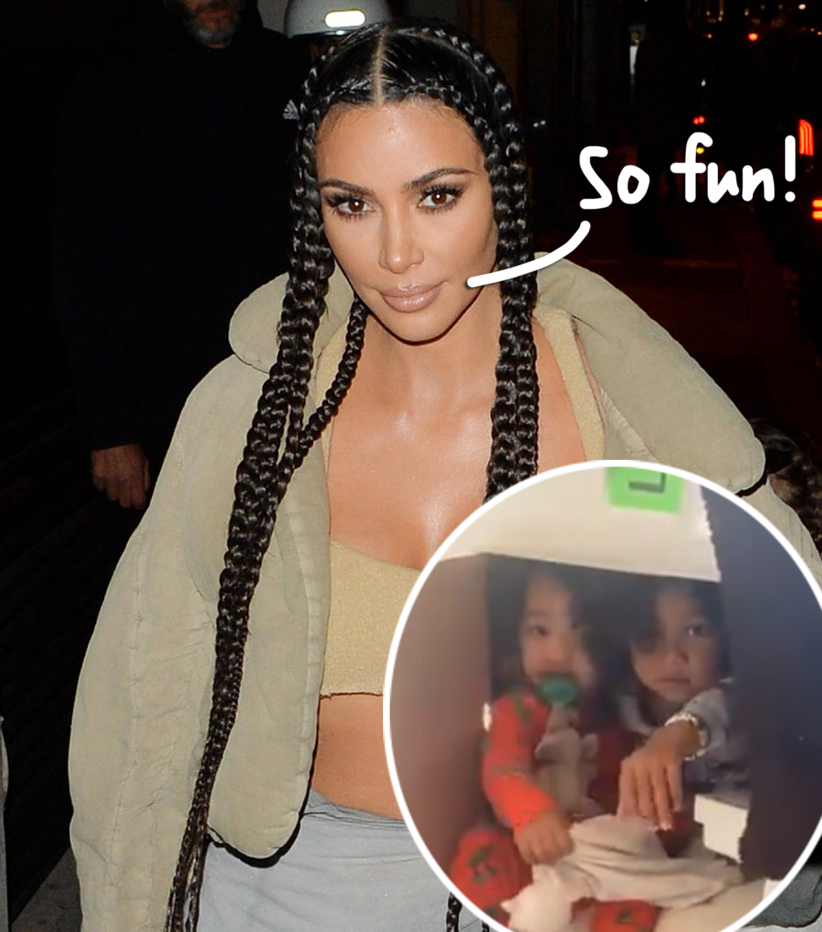 Kim Kardashian shows crazy playtime video