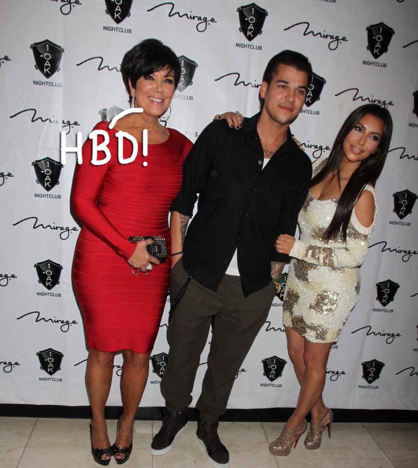 The Karjenners Wish Rob Kardashian A Happy 33rd Birthday