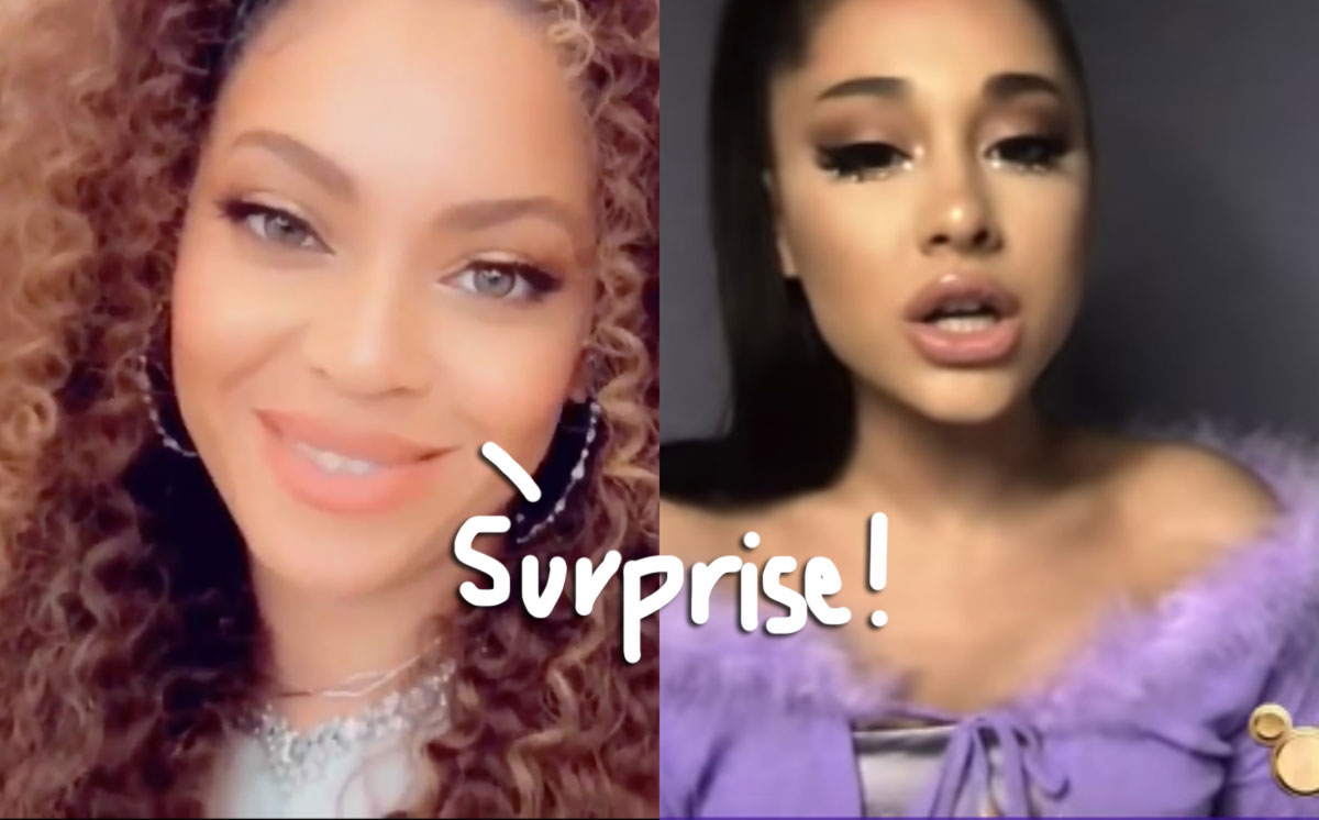 Beyonce Ariana Grande More Stars Bring Magic To The Disney Family Singalong Perez Hilton