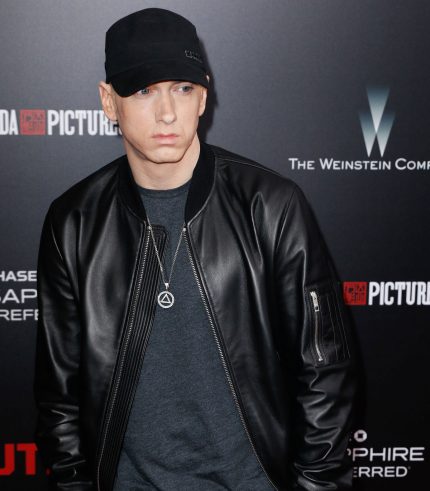 Eminem came face-to-face with an intruder in his Detroit, Michigan home.