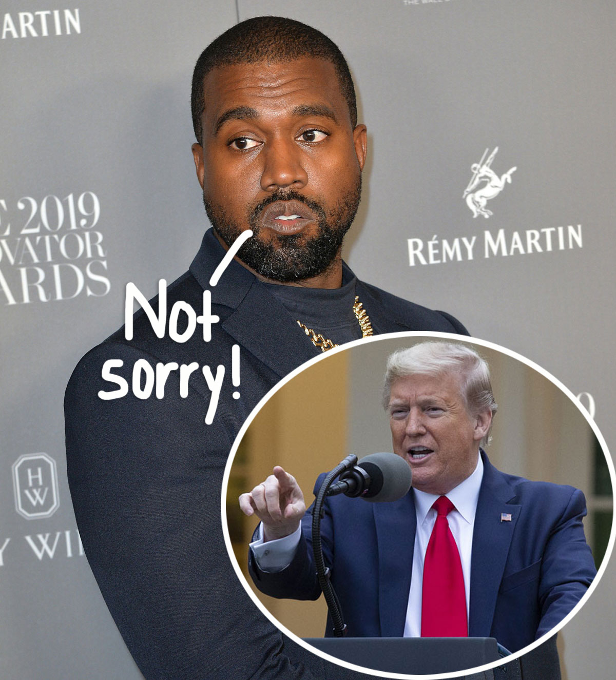 Kanye West Says He Wont Be Bullied Out Of Voting For Donald Trump In November Perez Hilton