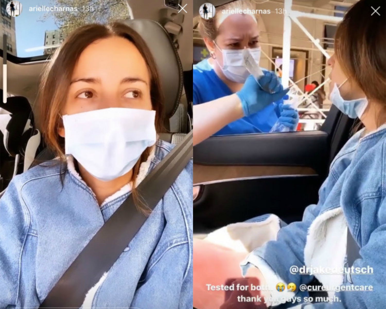 arielle charnas documents coronavirus test