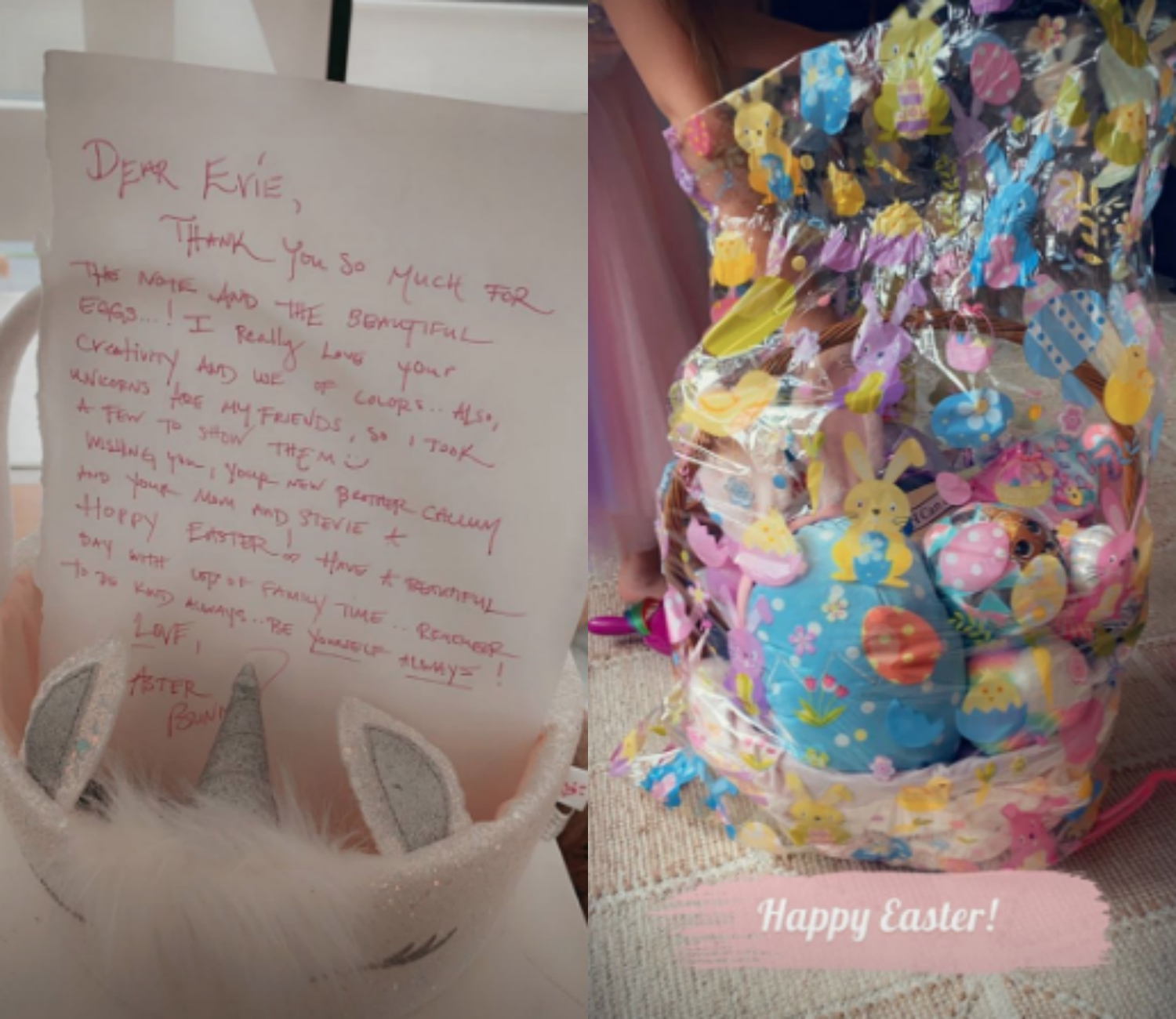 Jenna Dewan shows off her kids' easter baskets