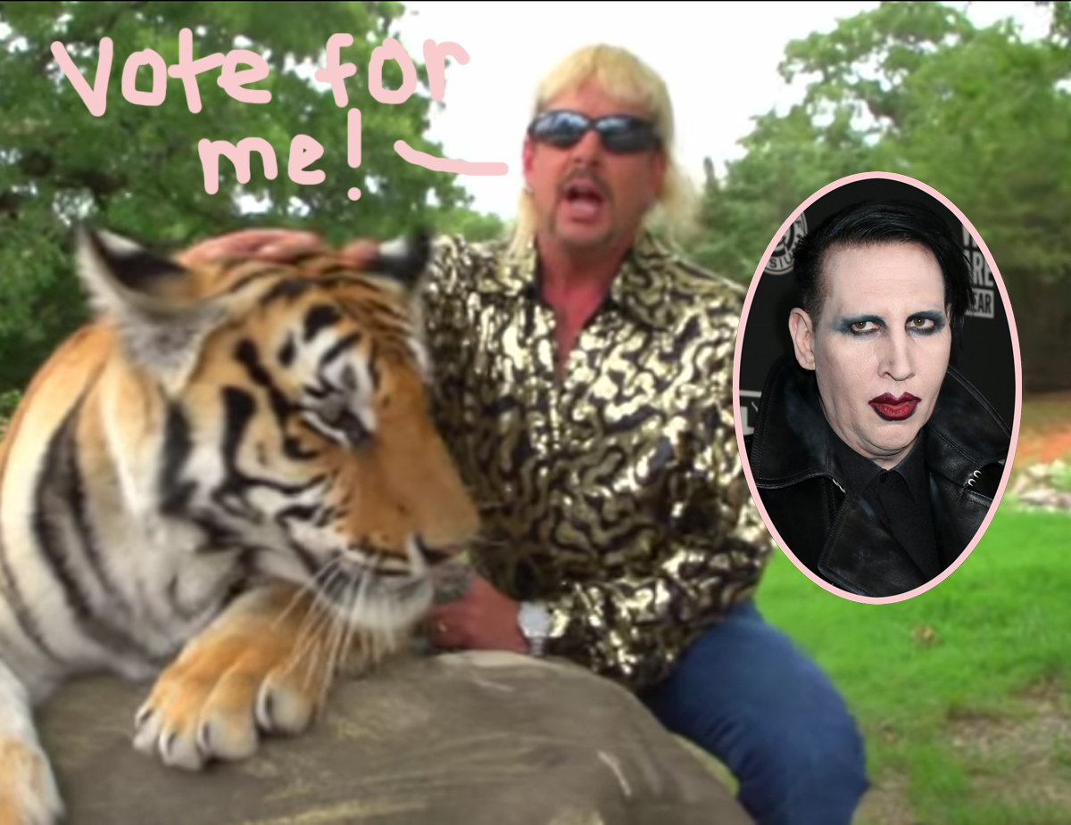 Joe exotic Marilyn Manson endorsement gorvernor