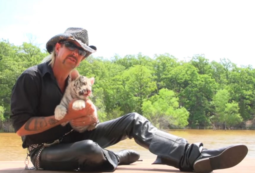 Tiger King star Joe Exotic sure loves his tigers, doesn't he?!