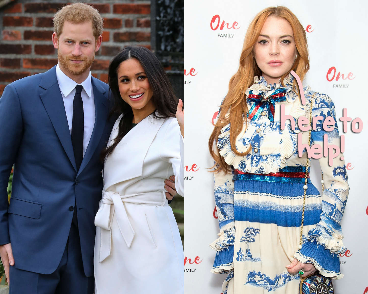 lindsay lohan offers advice to meghan markle and prince harry