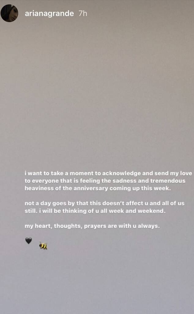 ariana grande reflects on three years since manchester arena bombing