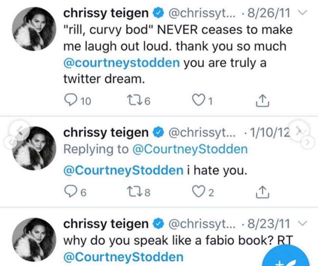 Chrissy Teigen went in on Courtney Stodden years ago!