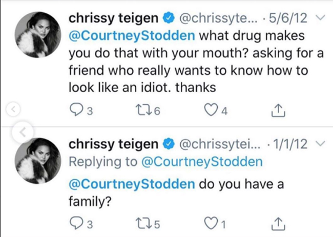 Chrissy Teigen went in on Courtney Stodden years ago!