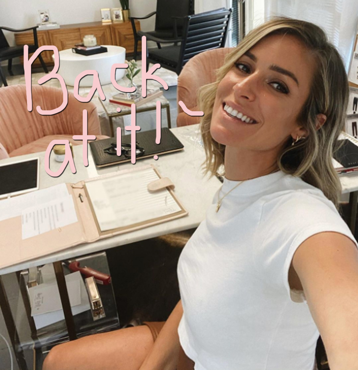 Kristin Cavallari back at work