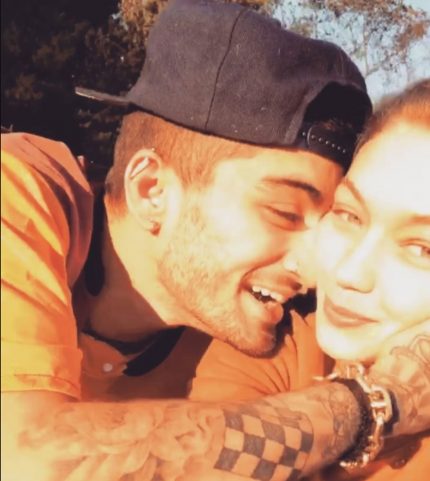 zayn gigi birthday winter 2018