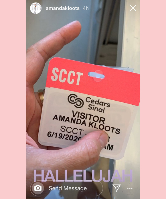 Amanda Kloots Instagram Story