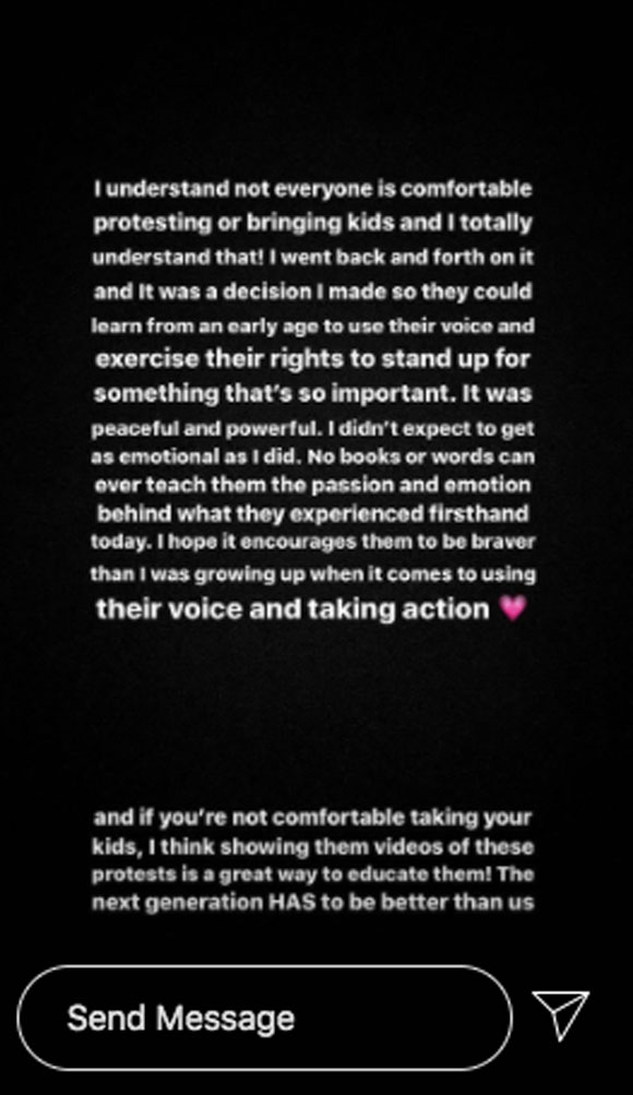 Amanda Stanton explains why she and her kids chose to protest with BLM.