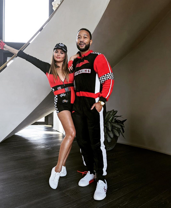 Chrissy Teigen John Legend Sexy Pit Crew Instagram