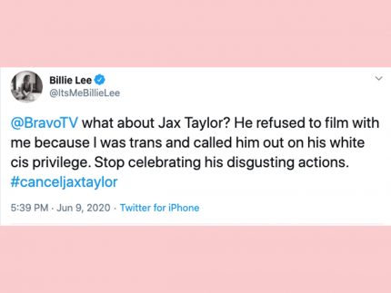 Vanderpump Rules Alum Billie Lee Says Jax Taylor Refused To Film With Her Because She S Trans Celebritytalker Com - billie brawl stars wikia