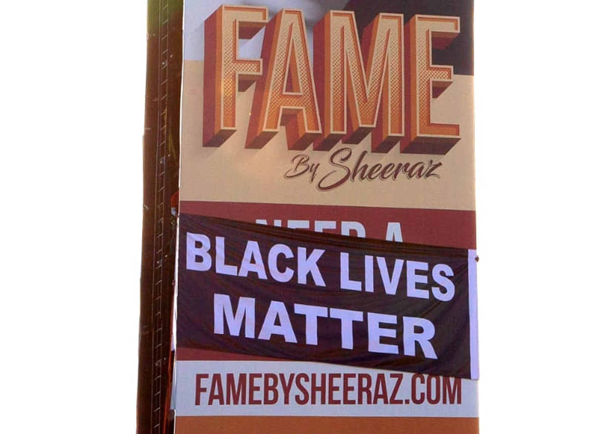 Famed Hollywood Billboard owner Sheeraz Hasan supports Black Lives Matter!
